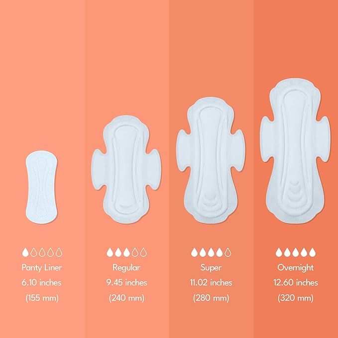 Sparkle Bamboo Maxi Pads | Plant-Based Feminine Hygiene Pads for Women | Super Soft & Leak-Proof with Wings | USDA Certified Biobased, Chlorine-Free, Hypoallergenic Protection | Super, 40 Count